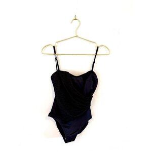 Vintage DeWeese California Black Swimsuit One Piece